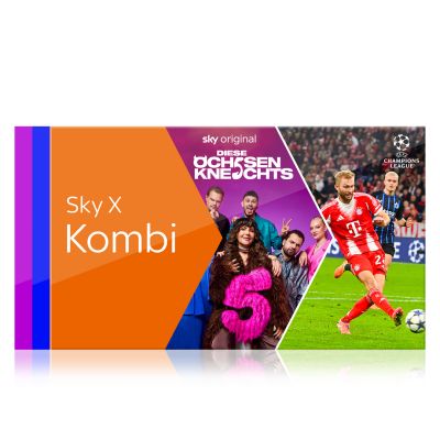 Stream dir Sky X Fiction & Sky X Sport zusammen um -39%