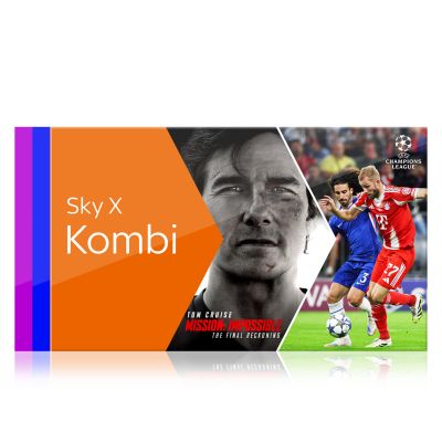 Stream dir Sky X Fiction & Sky X Sport zusammen um -39%