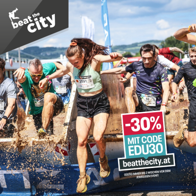 Mit dem Code EDU30 sicherst du dir –30 % auf deinen Start bei beat the city