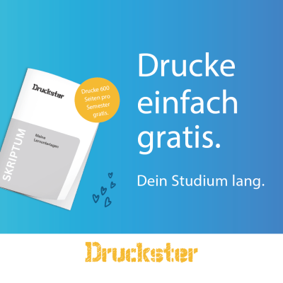 Druckster - bis zu 700 Seiten gratis!