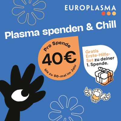 Gratis Erste-Hilfe-Set bei deiner 1. Plasmaspende
