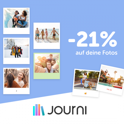 Jetzt -21% Rabatt auf deine gedruckten Fotos!