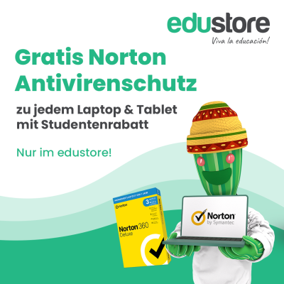 Gratis Norton Antivirenschutz zu jedem Laptop mit Studentenrabatt