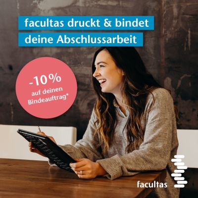 facultas 10 % Rabatt auf deinen Bindeauftrag