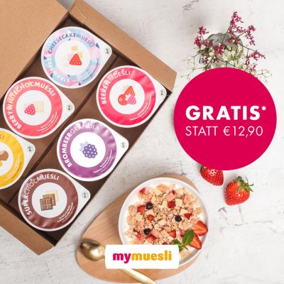 mymuesli Probierpaket mit 6 Sorten