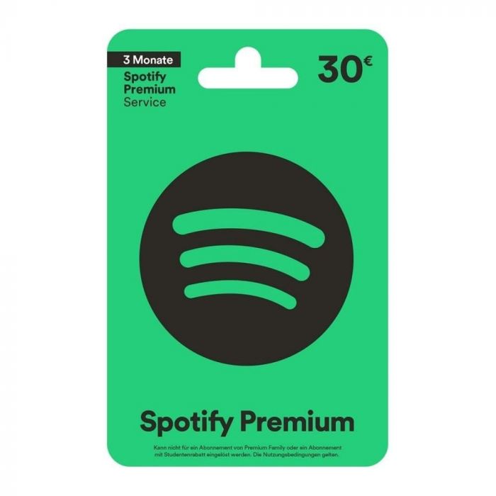 Spotify Gutschein 30 € main product photo