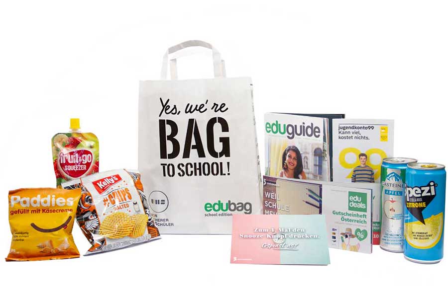 BAG TO SCHOOL: Die edubag für den Schulstart ist zurück