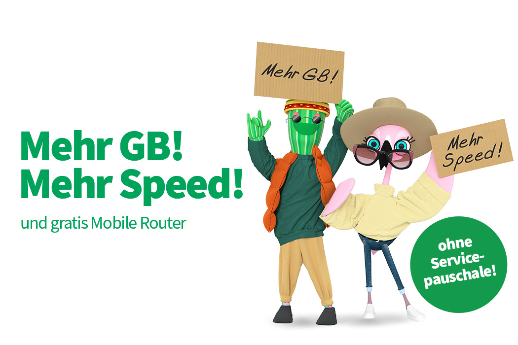 Mehr GB und gratis Router fürs E-Learning